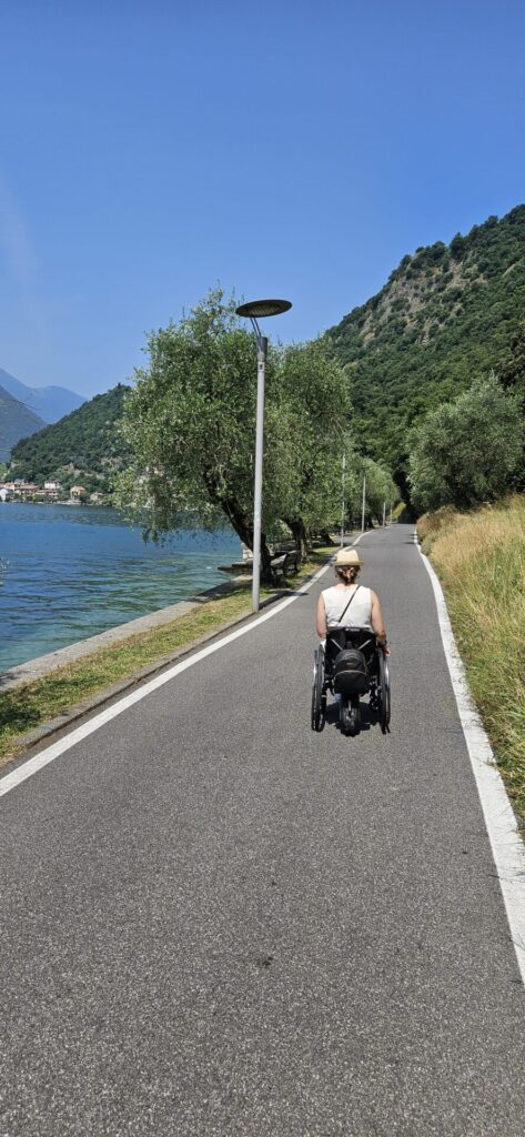 Barrierefreier Weg auf Monte Isola Iseosee
