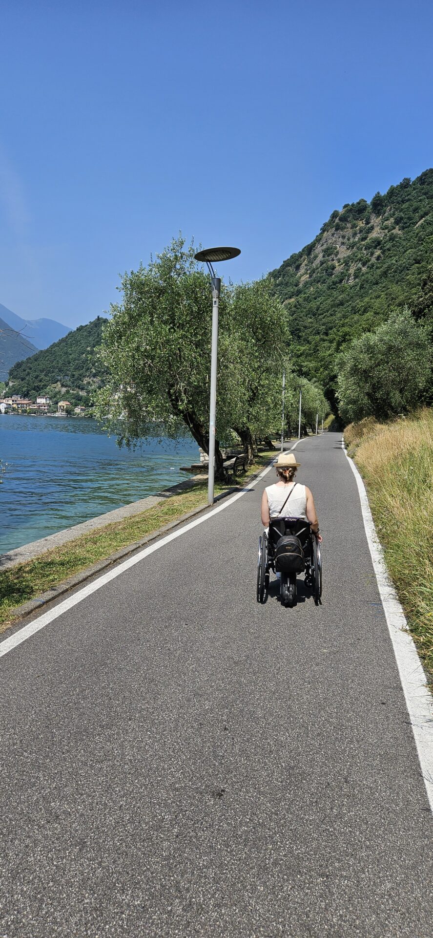 Barrierefreier Weg auf Monte Isola Iseosee